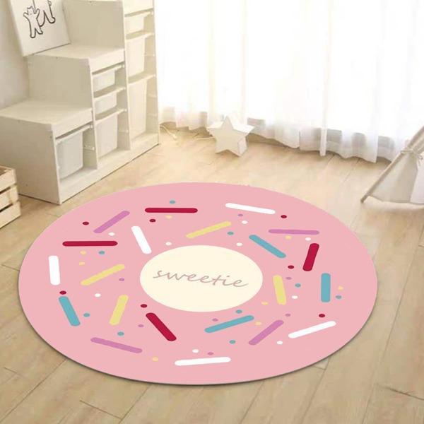 

Round Donut Kids Carpet, Multicolor