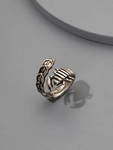 Anillos para hombres - Plata antigua - Ver 3