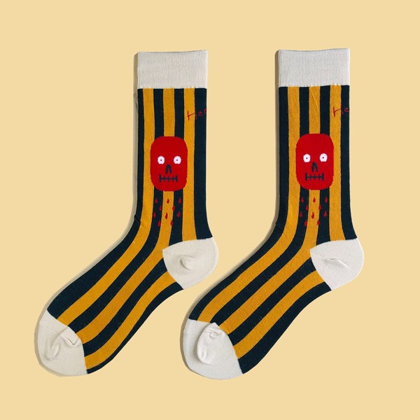 

Men Striped Crew Socks, Multicolor