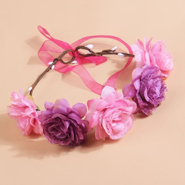 

Toddler Girls Flower Decor Hair Accessory, Multicolor