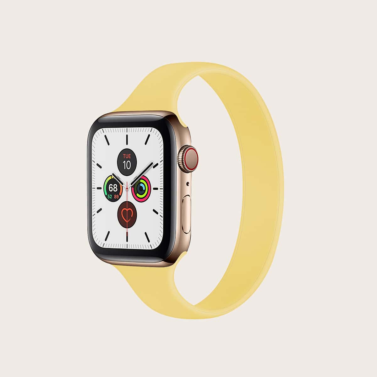 

Simple Silicone Apple Watch Band, Yellow
