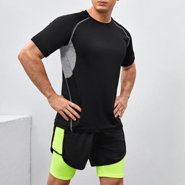 

Спортивный Мужские спортивные футболки и майки, Чёрный