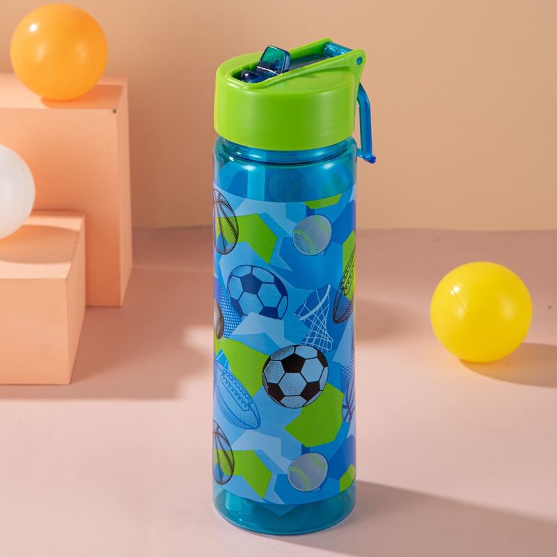 

Football Print Sport Straw Bottle, Multicolor