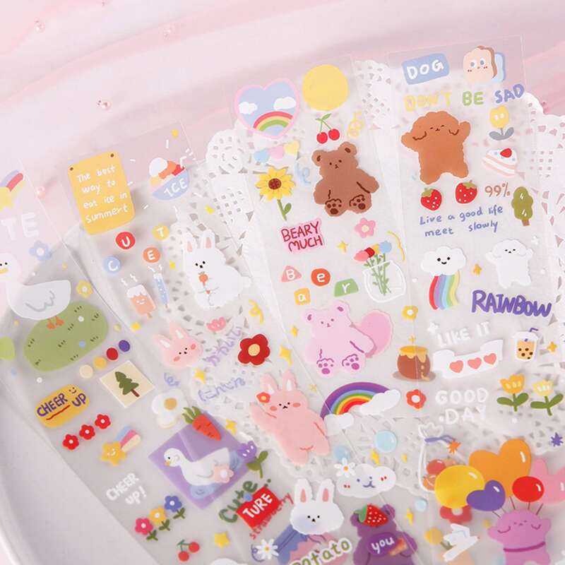 

1sheet Cartoon Pattern Sticker, Multicolor