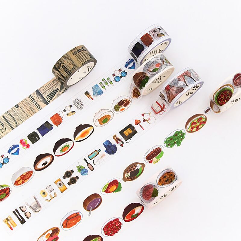 

1roll Random Pattern DIY Tape Sticker, Multicolor