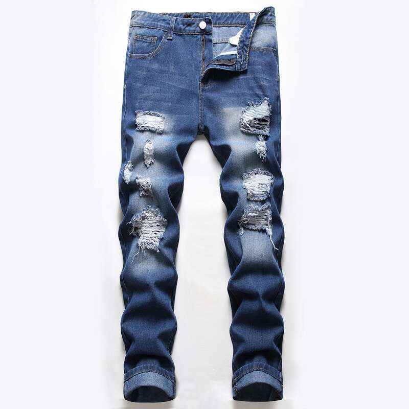 

Guys Ripped Jeans, Medium wash