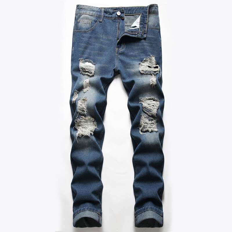 

Guys Ripped Jeans, Medium wash
