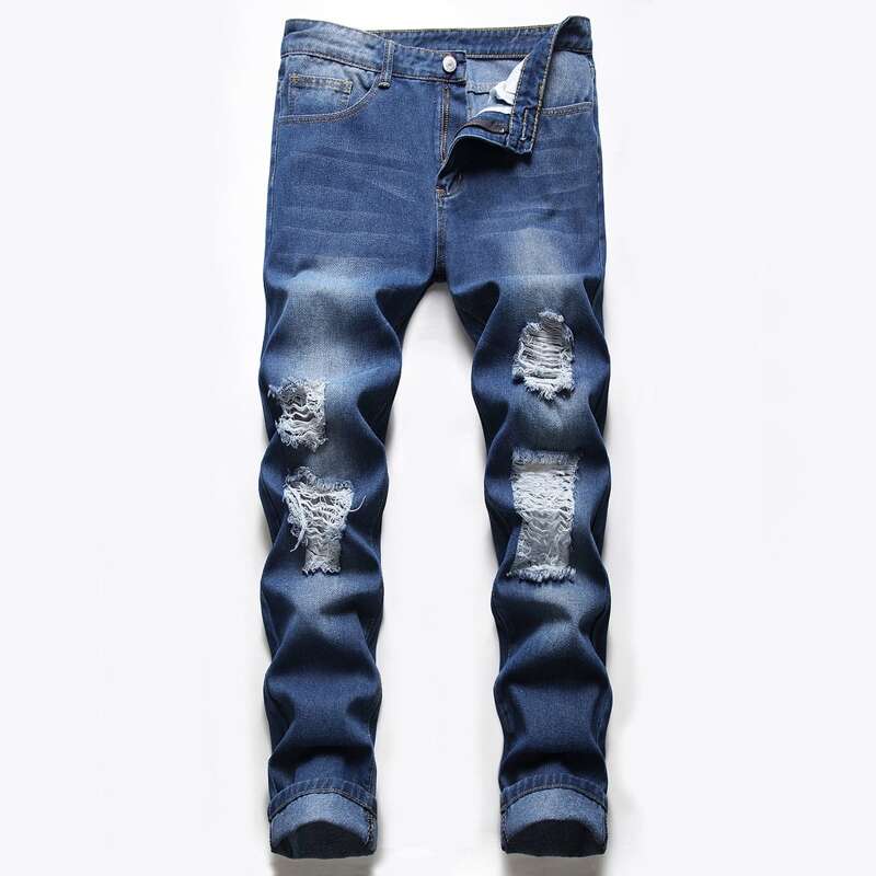 

Guys Ripped Jeans, Medium wash