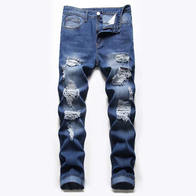 

Guys Ripped Jeans, Medium wash