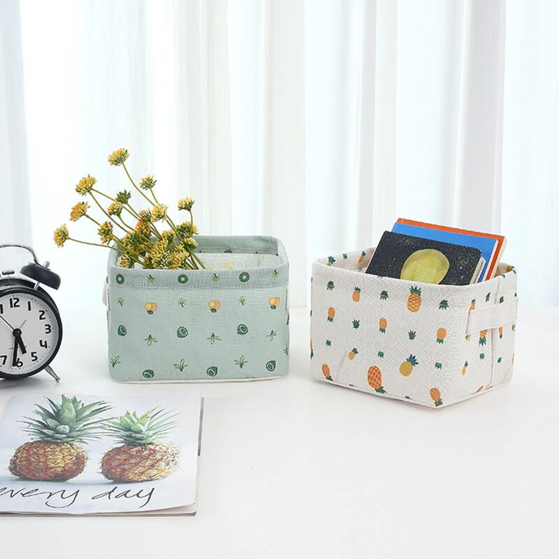 

1pc Random Fruit Pattern Storage Basket, Multicolor