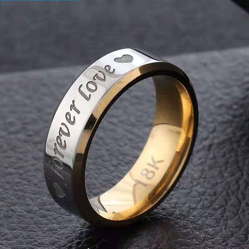 

Guys Letter Graphic Ring, Silver
