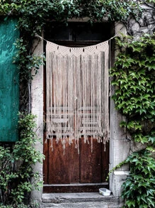 1 件编织流苏壁挂，家居装饰，房间装饰，墙壁装饰 - 米色 - 查看 3