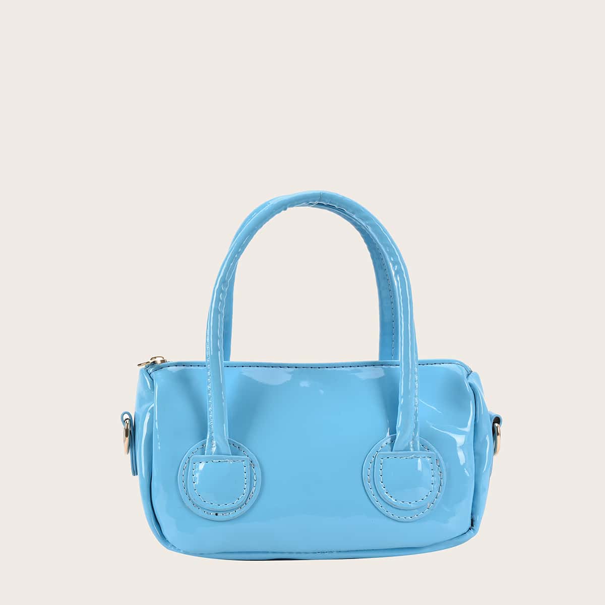 

Solid Satchel Bag, Mint blue