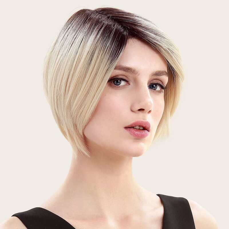 

Natural Short Wig, Multicolor