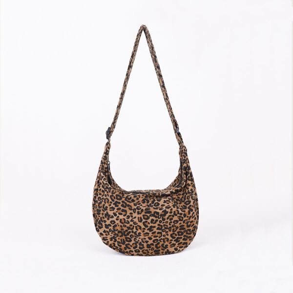 

Leopard Shoulder Bag, Brown