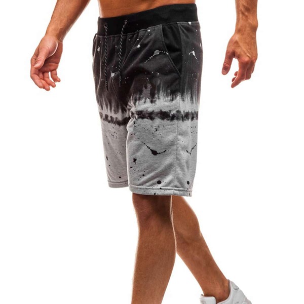 

Men Color-block Drawstring Shorts, Multicolor