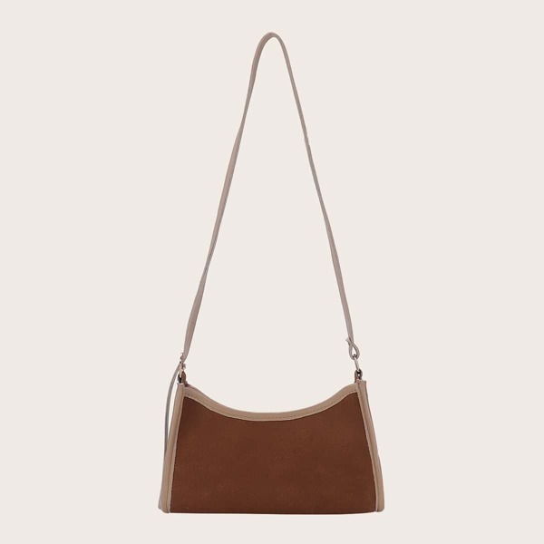 

Binding Trim Shoulder Bag, Brown