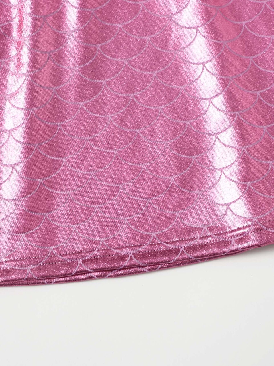 Girls Fish Scale Metallic Skirt