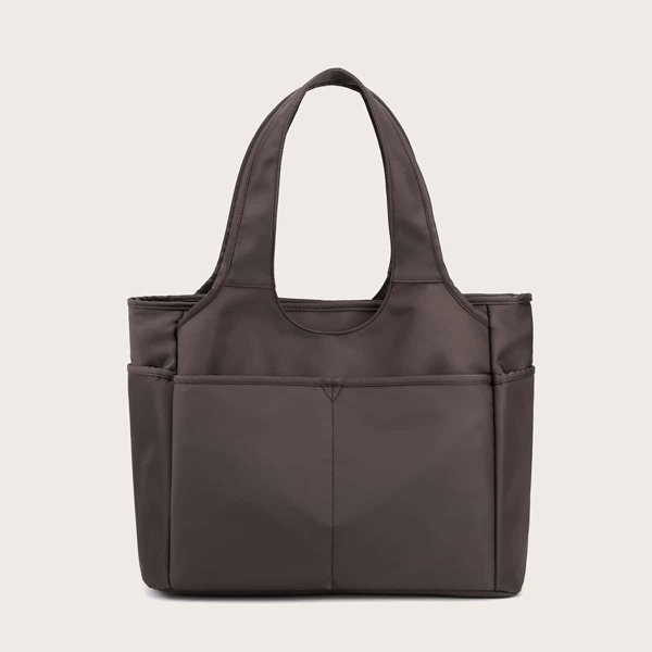 

Minimalist Large Capacity Tote Bag, Brown