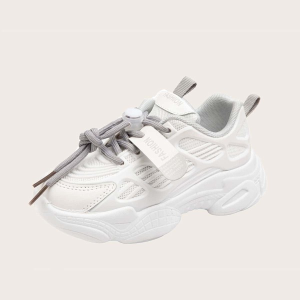

Boys Mesh Panel Chunky Sneakers, White