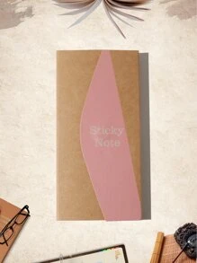 Nota adhesiva con patrón de corazón - Multicolor - Ver 1