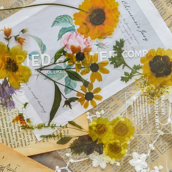 

1pc Floral Pattern Random Sticker, Multicolor
