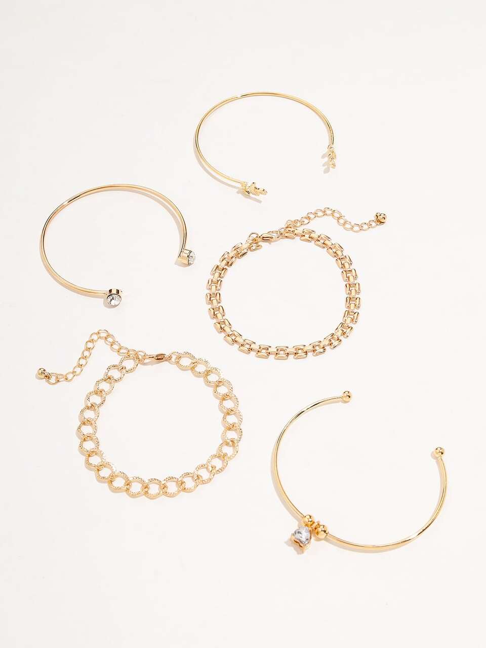5pcs Leaf Decor Bracelet