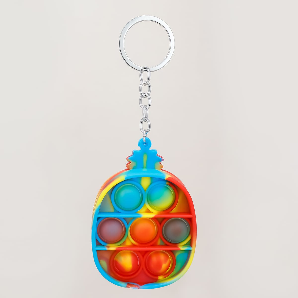 

Pineapple Design Stress Relief Keychain, Multicolor