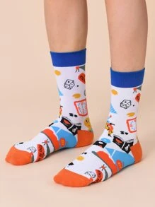 Calcetines De Dibujos Animados Para Hombres - Multicolor - Ver 1