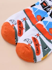 Calcetines De Dibujos Animados Para Hombres - Multicolor - Ver 3