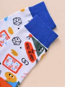 Calcetines De Dibujos Animados Para Hombres - Multicolor - Ver 4