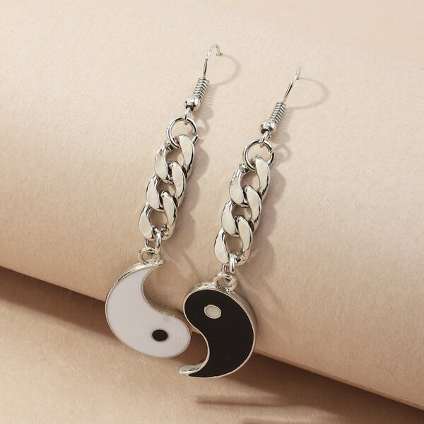

Yin & Yang Charm Drop Earrings, Multicolor