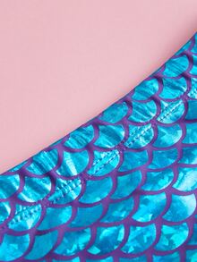 Baby Girl Mermaid Tail Skirt - Blue - View 4