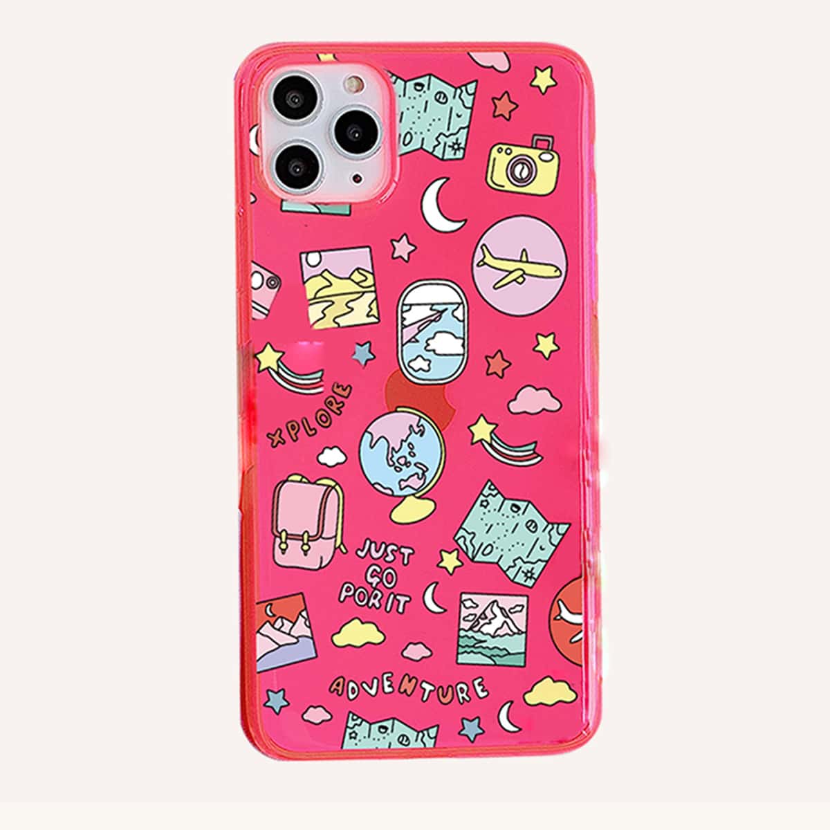 

Cartoon Pattern Phone Case, Multicolor