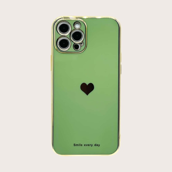 

Heart Pattern Phone Case, Army green