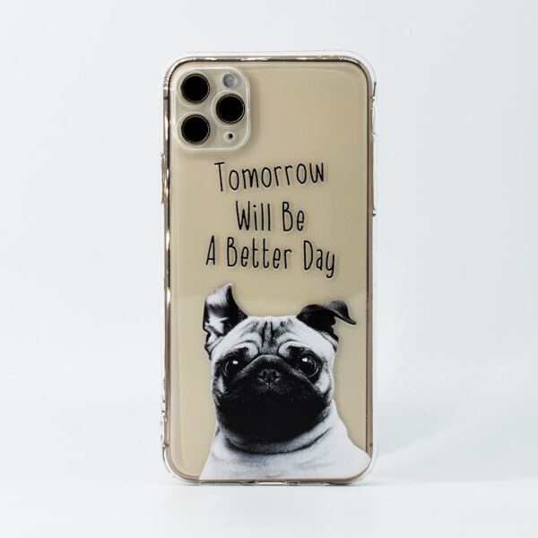 

Dog Print Clear Phone Case