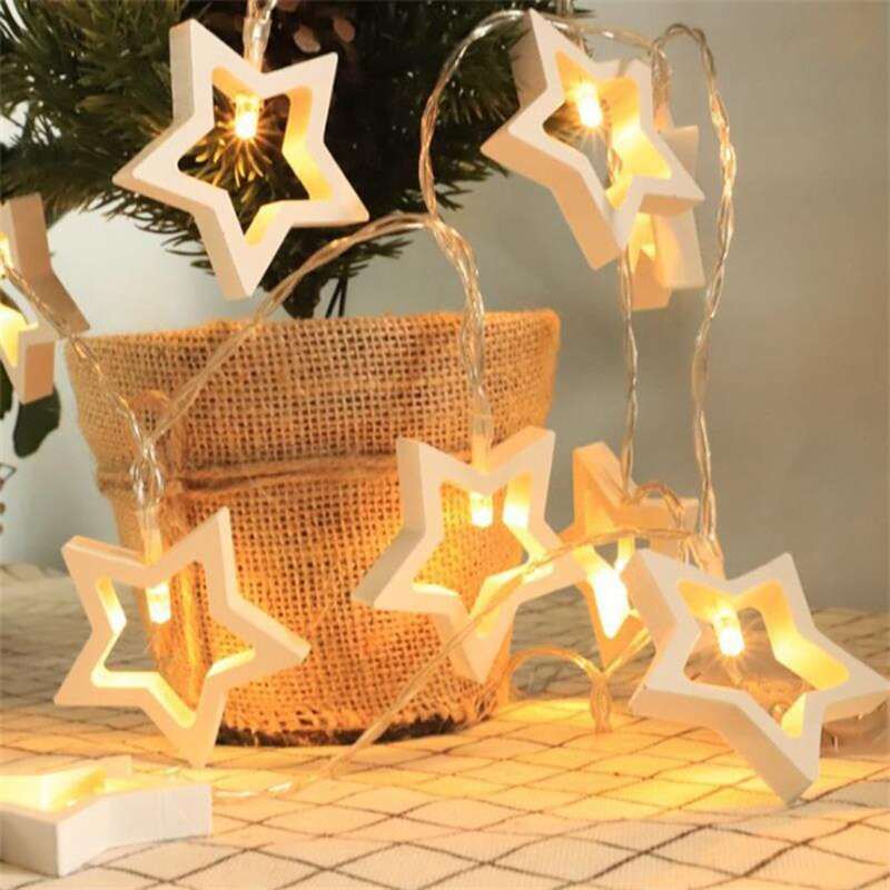 

1pc 1.5m String Light With 10pcs Star Bulb, Yellow