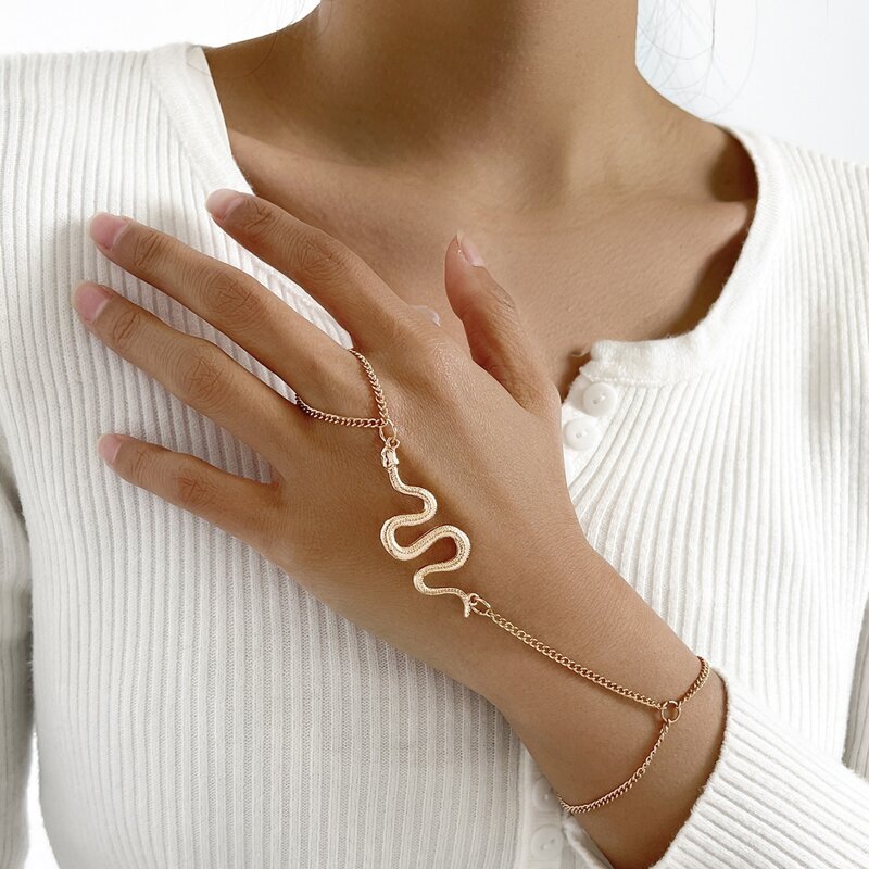 

Snake Design Bracelet, Gold