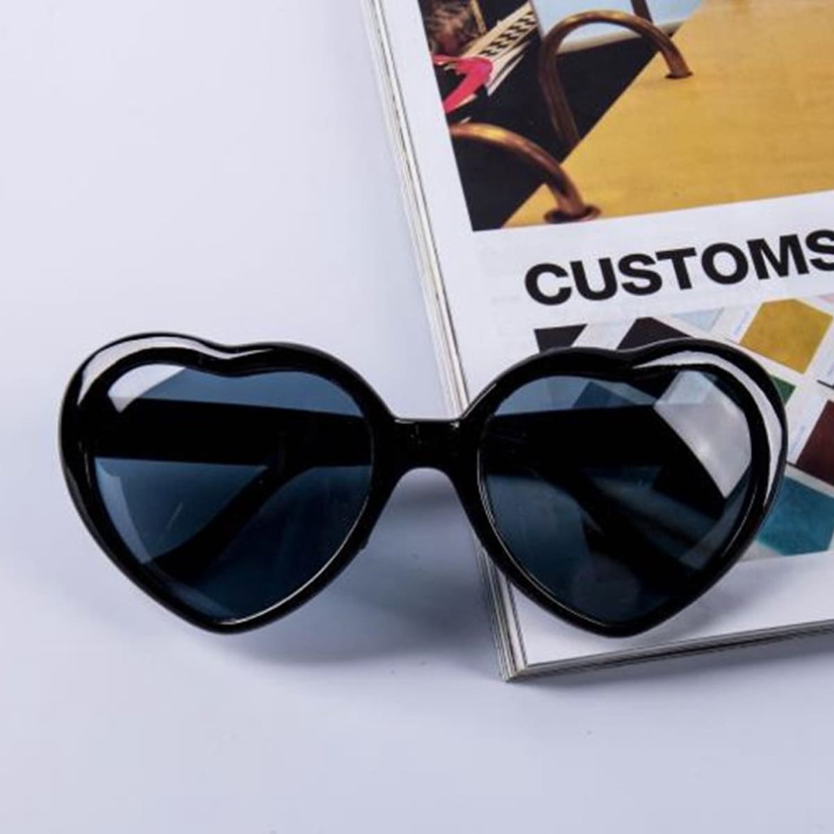 

Heart Shaped Sunglasses, Black