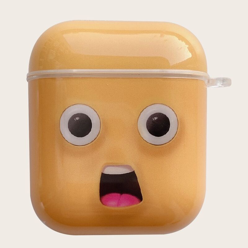 

Cartoon Face AirPods Case, Orange