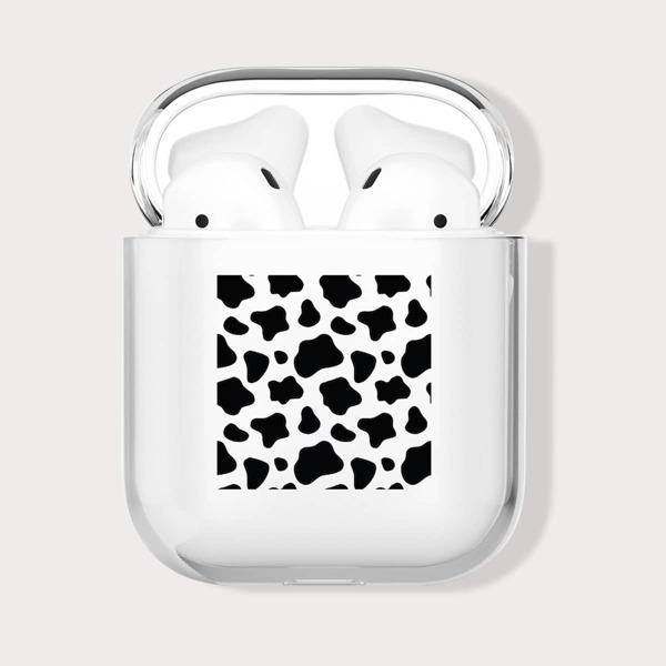

Cow Pattern Clear Case For Airpods