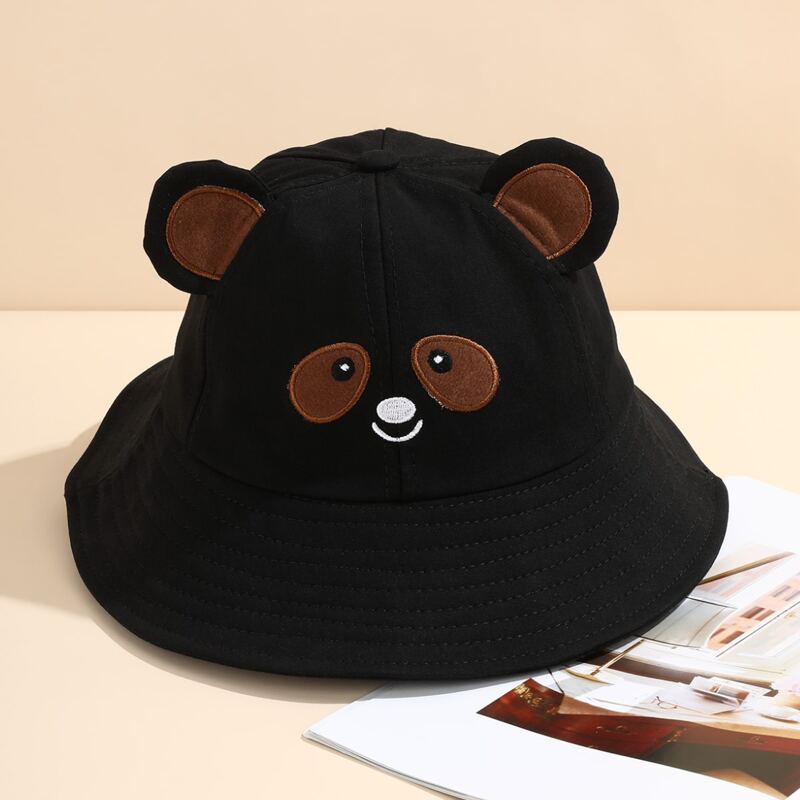

Cartoon Bucket Hat, Black