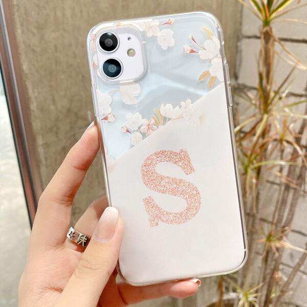 

Letter Graphic Phone Case, Multicolor