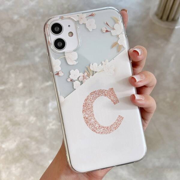 

Letter Graphic Phone Case, Multicolor