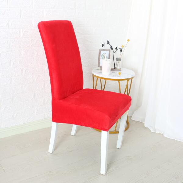 

Solid Color Stretchy Chair Cover, Red