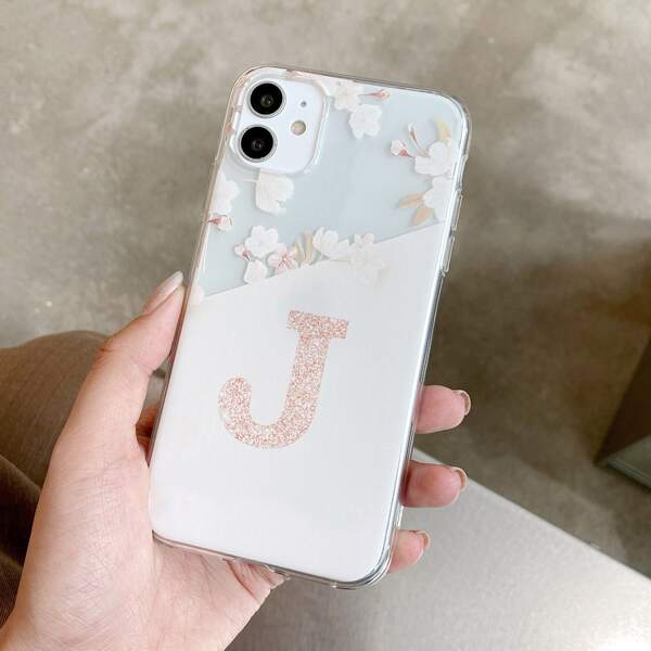 

Letter Graphic Phone Case, Multicolor
