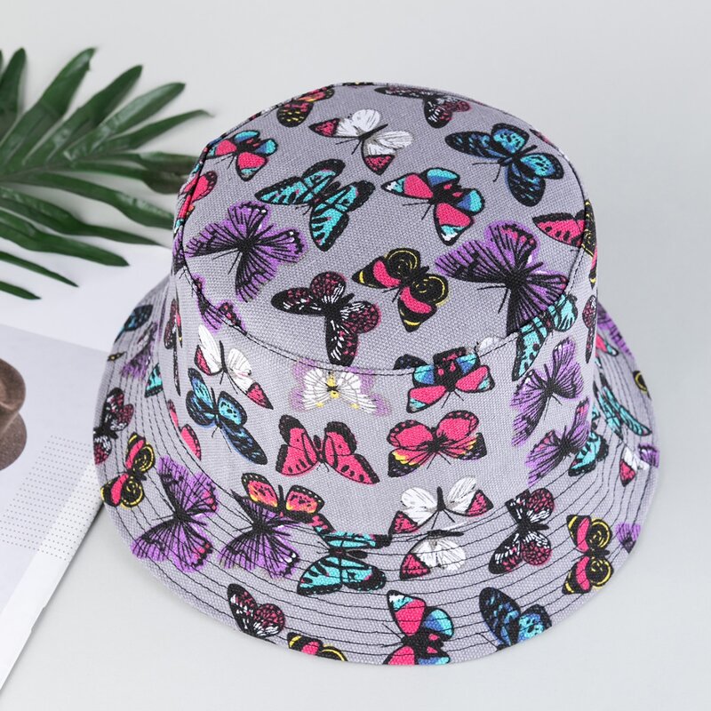 

Butterfly Pattern Bucket Hat, Multicolor