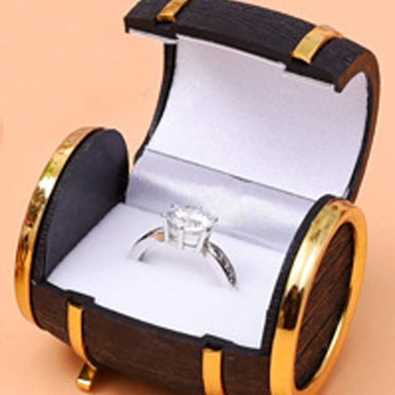 

1pc Bucket Shaped Ring Storage Box, Multicolor