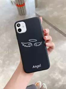 2入組情侶圖案手機殼 - 黑與白 - 查看 2