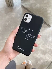 2入組情侶圖案手機殼 - 黑與白 - 查看 3